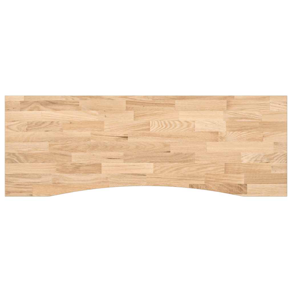 Bureaublad rechthoekig 140x50x2,5 cm onbehandeld eikenhout is nu te koop bij PeponiXL, paradijselijk wonen!