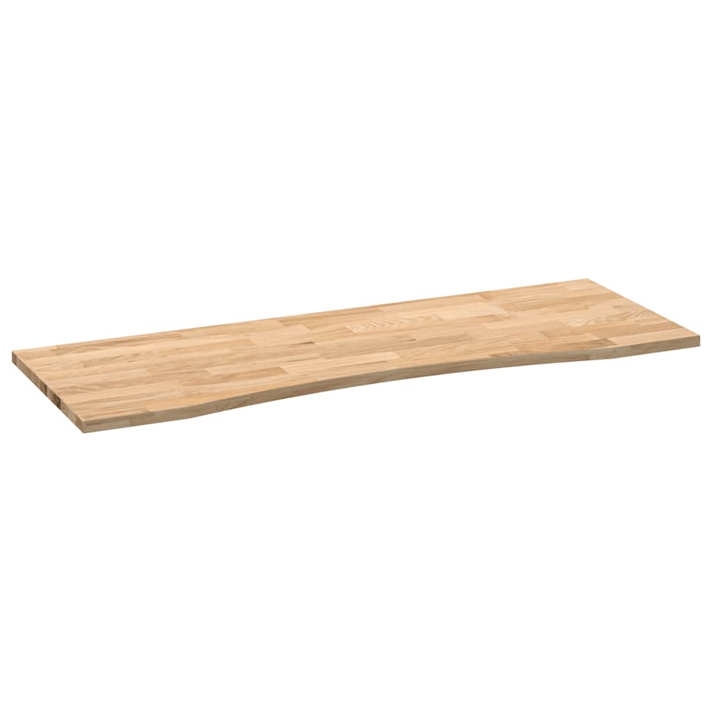 Bureaublad rechthoekig 140x50x2,5 cm onbehandeld eikenhout is nu te koop bij PeponiXL, paradijselijk wonen!