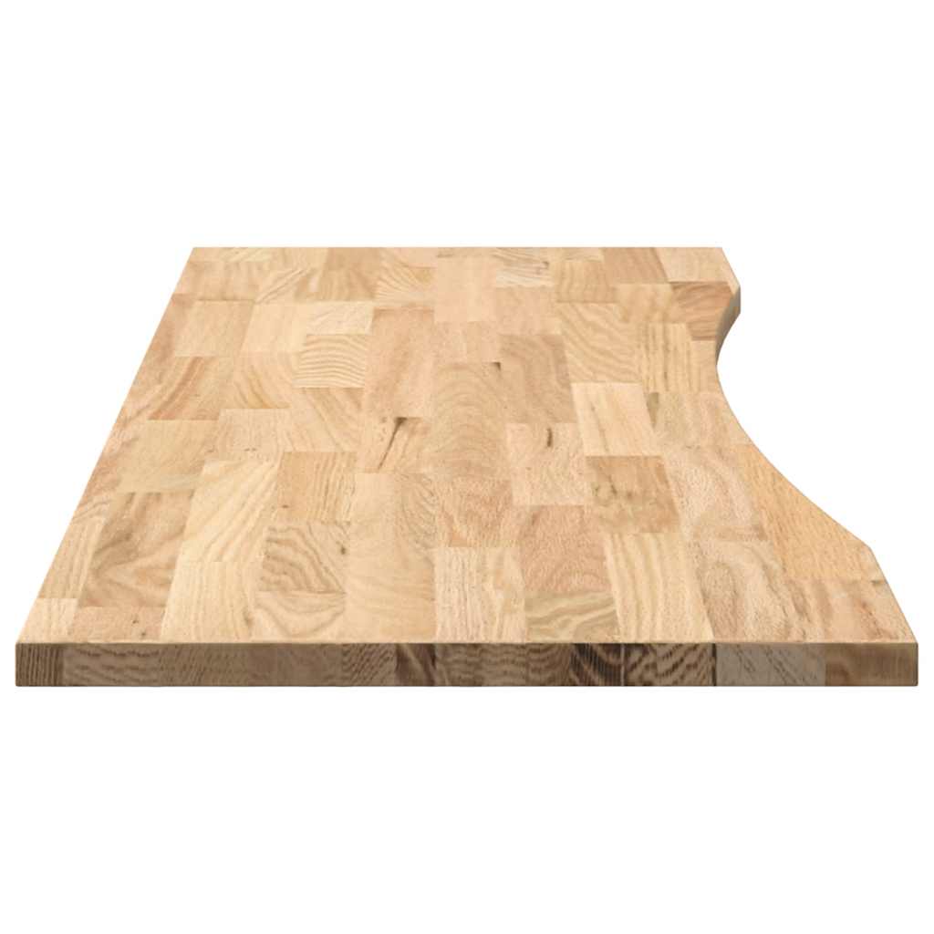 Bureaublad rechthoekig 140x50x2,5 cm onbehandeld eikenhout is nu te koop bij PeponiXL, paradijselijk wonen!