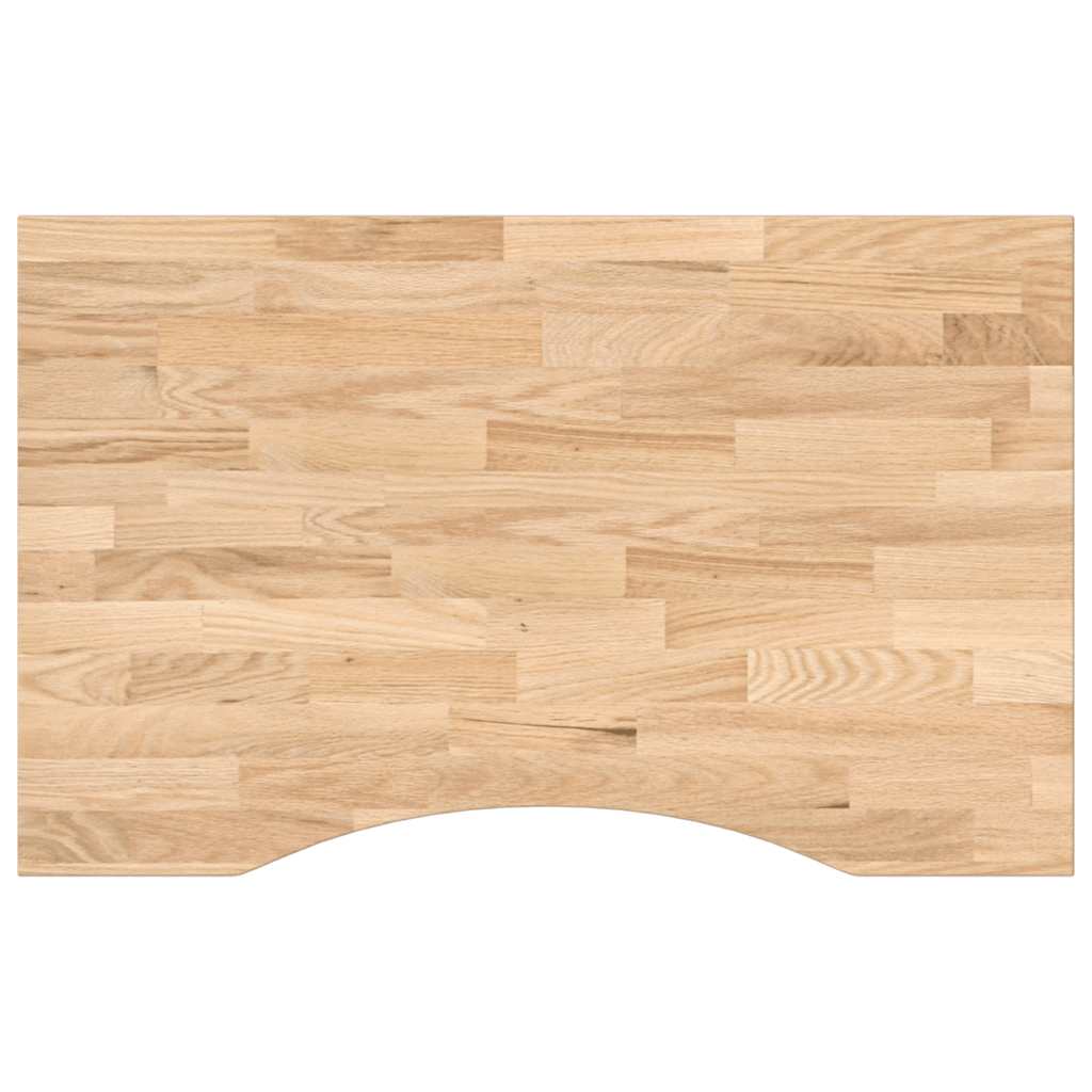 Bureaublad rechthoekig 80x60x2,5 cm onbehandeld eikenhout is nu te koop bij PeponiXL, paradijselijk wonen!