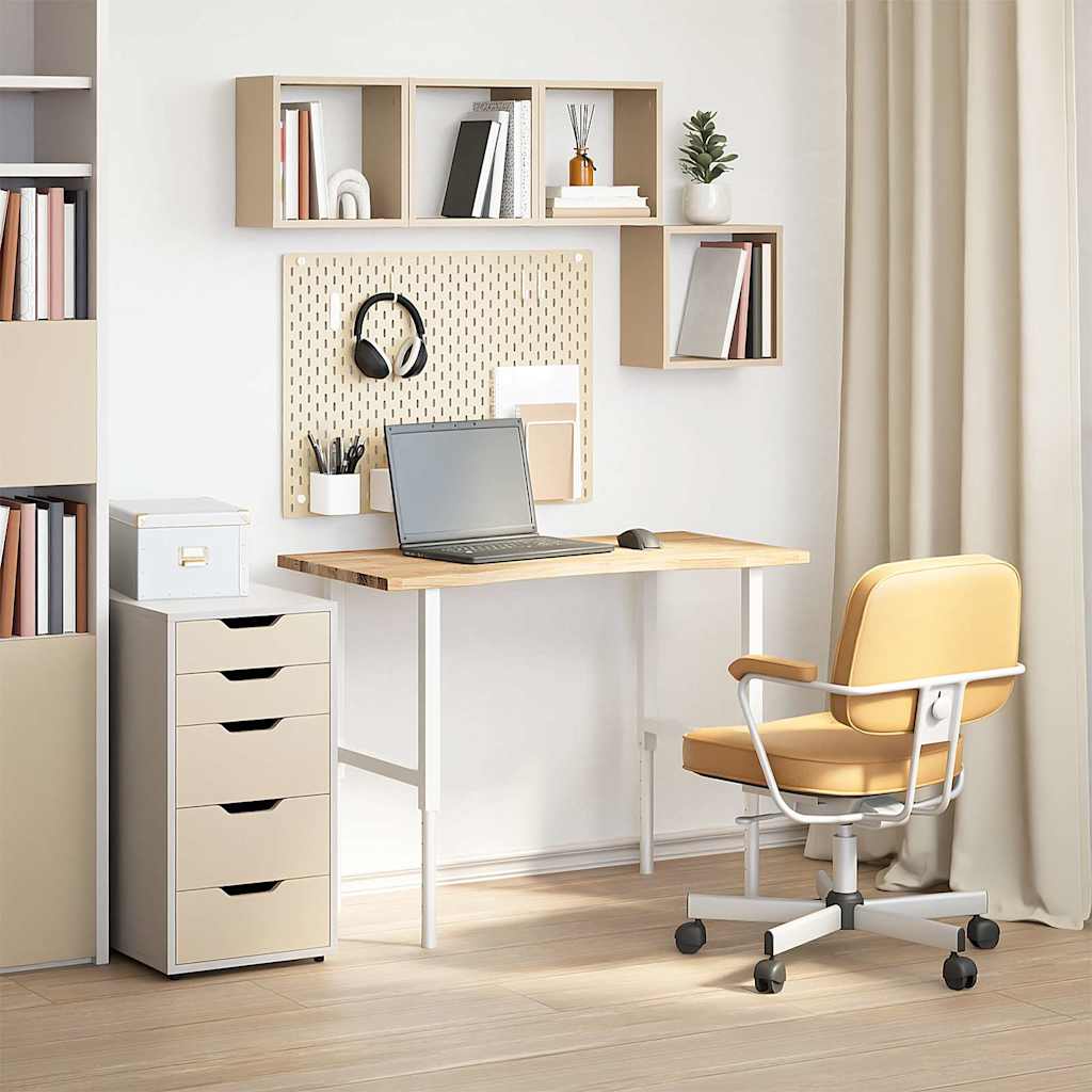 Bureaublad rechthoekig 100x60x2,5 cm onbehandeld eikenhout is nu te koop bij PeponiXL, paradijselijk wonen!