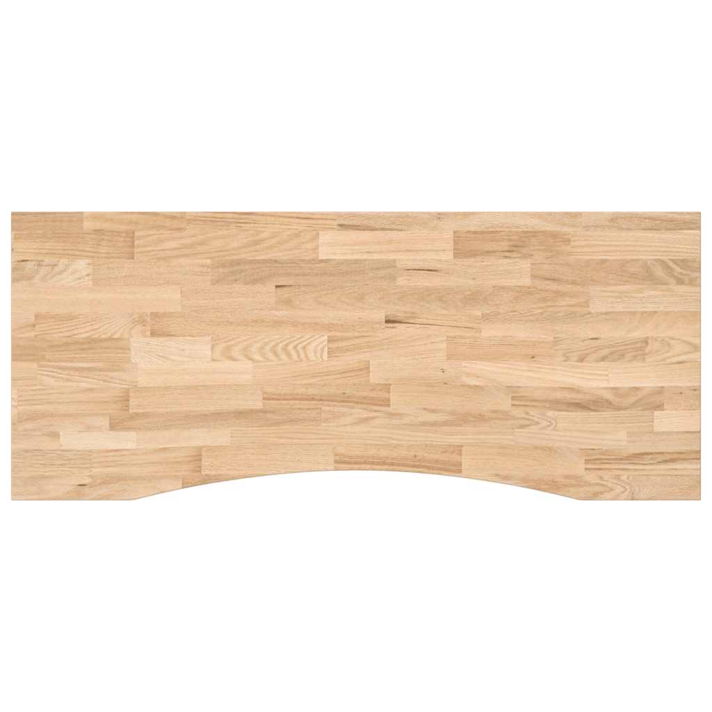 Bureaublad rechthoekig 120x60x2,5 cm onbehandeld eikenhout is nu te koop bij PeponiXL, paradijselijk wonen!