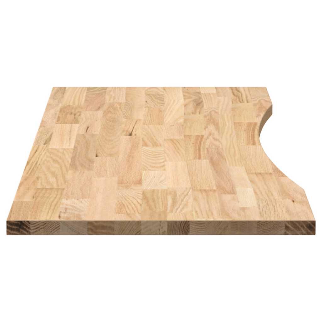 Bureaublad rechthoekig 120x60x2,5 cm onbehandeld eikenhout is nu te koop bij PeponiXL, paradijselijk wonen!