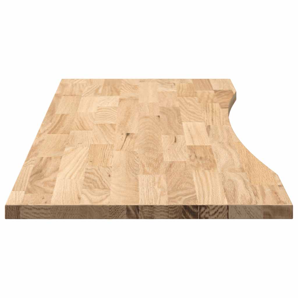 Bureaublad rechthoekig 140x60x2,5 cm onbehandeld eikenhout is nu te koop bij PeponiXL, paradijselijk wonen!