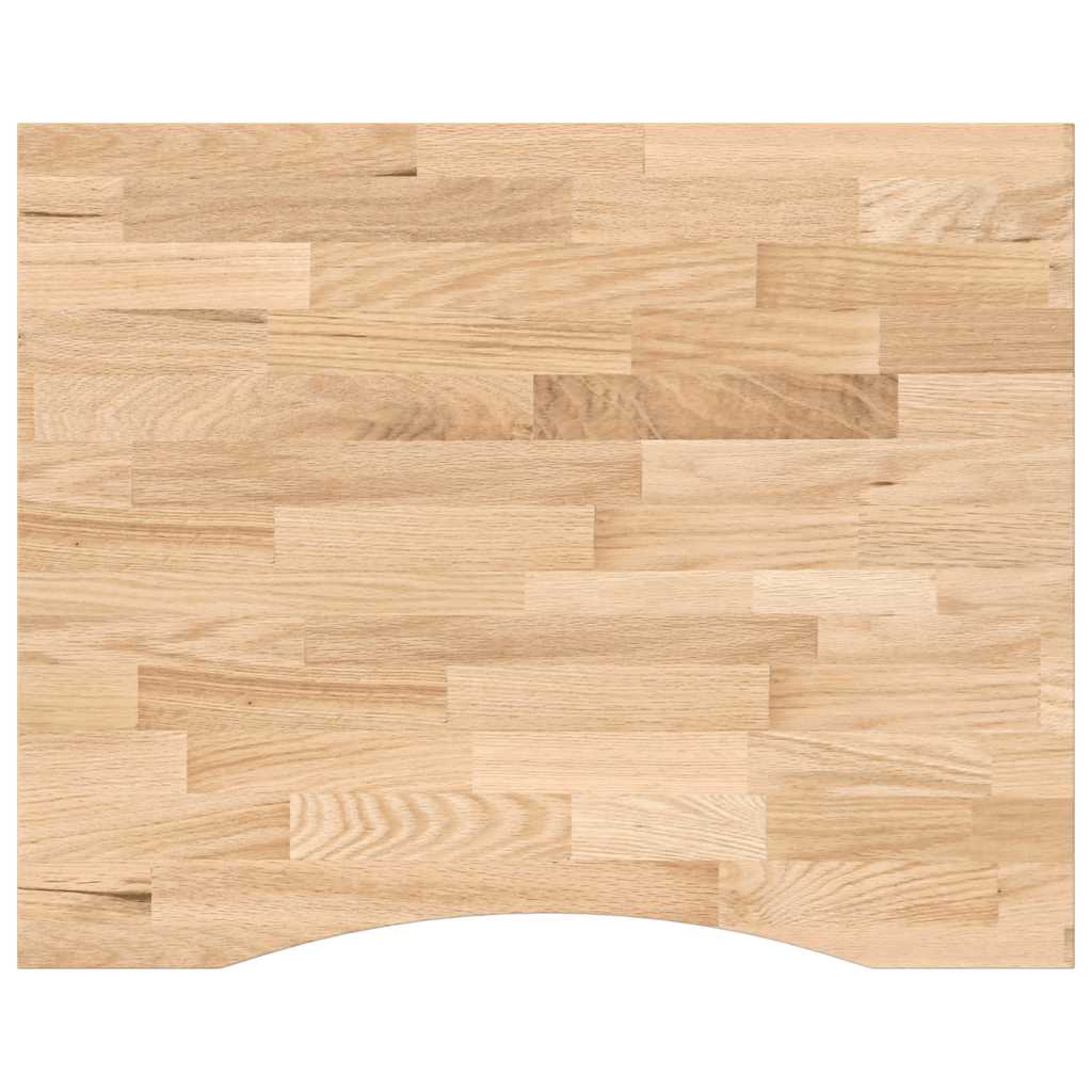 Bureaublad rechthoekig 100x80x2,5 cm onbehandeld eikenhout is nu te koop bij PeponiXL, paradijselijk wonen!