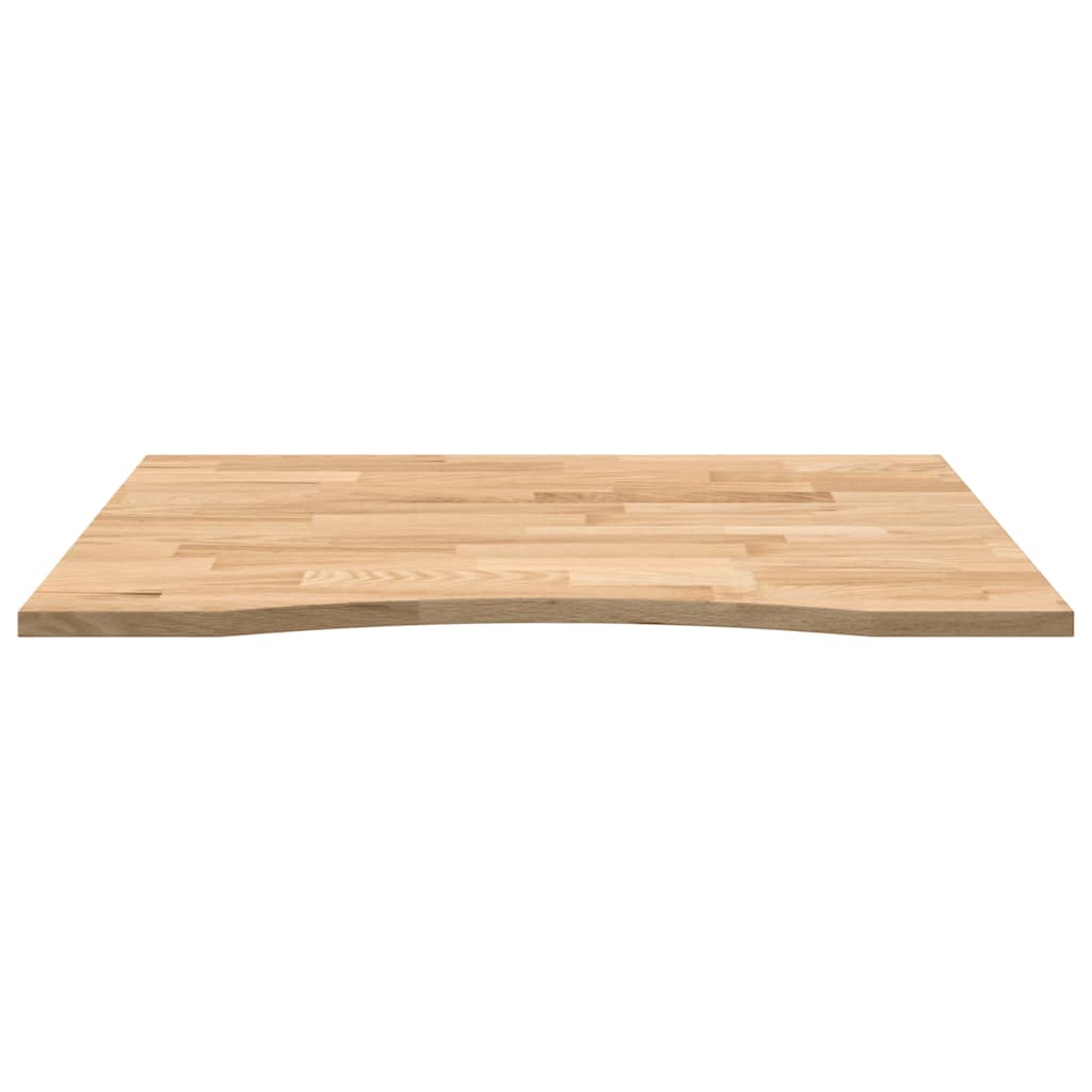 Bureaublad rechthoekig 100x80x2,5 cm onbehandeld eikenhout is nu te koop bij PeponiXL, paradijselijk wonen!