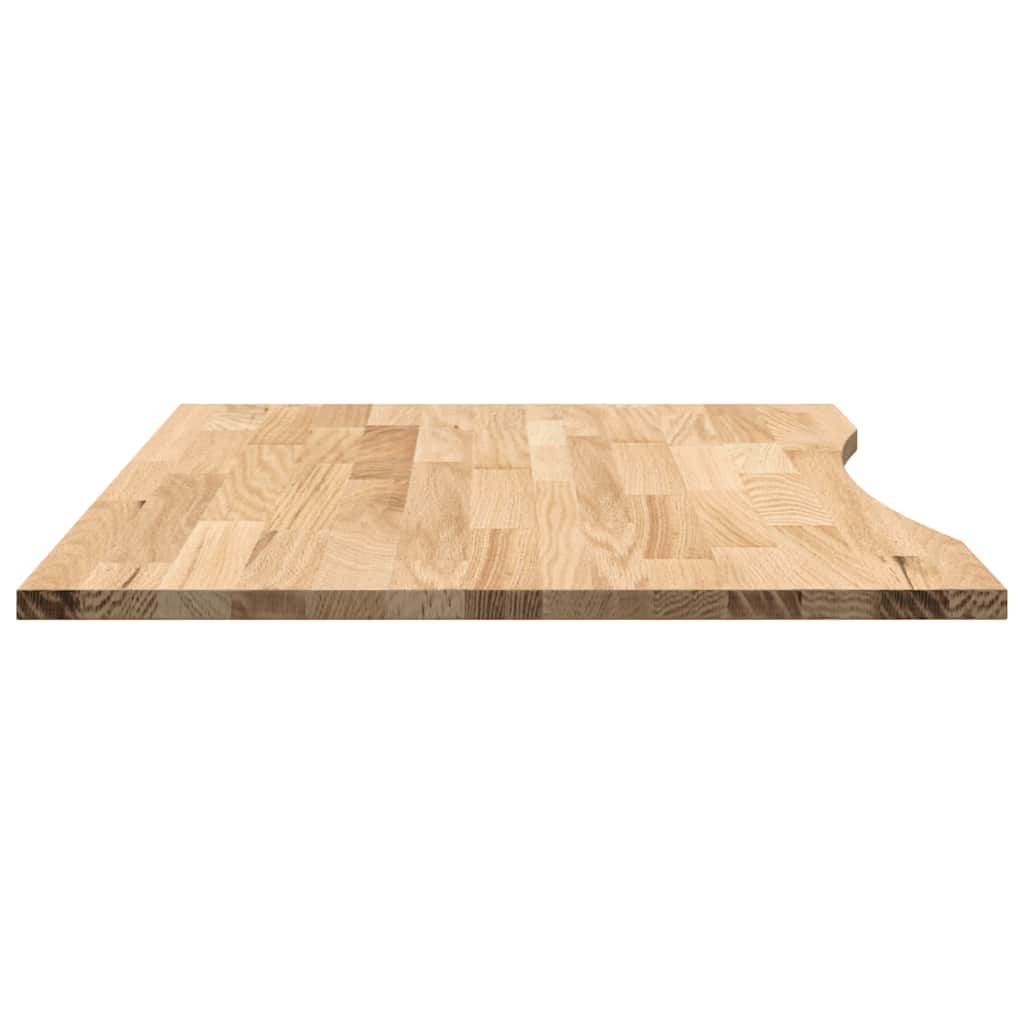 Bureaublad rechthoekig 100x80x2,5 cm onbehandeld eikenhout is nu te koop bij PeponiXL, paradijselijk wonen!