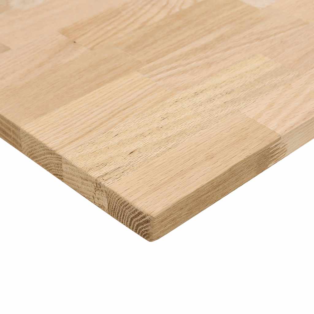 Bureaublad rechthoekig 100x80x2,5 cm onbehandeld eikenhout is nu te koop bij PeponiXL, paradijselijk wonen!