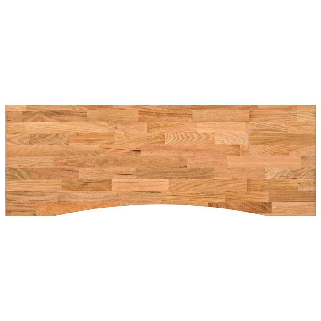 Bureaublad rechthoekig 140x50x2,5 cm eikenhout lichtbruin is nu te koop bij PeponiXL, paradijselijk wonen!