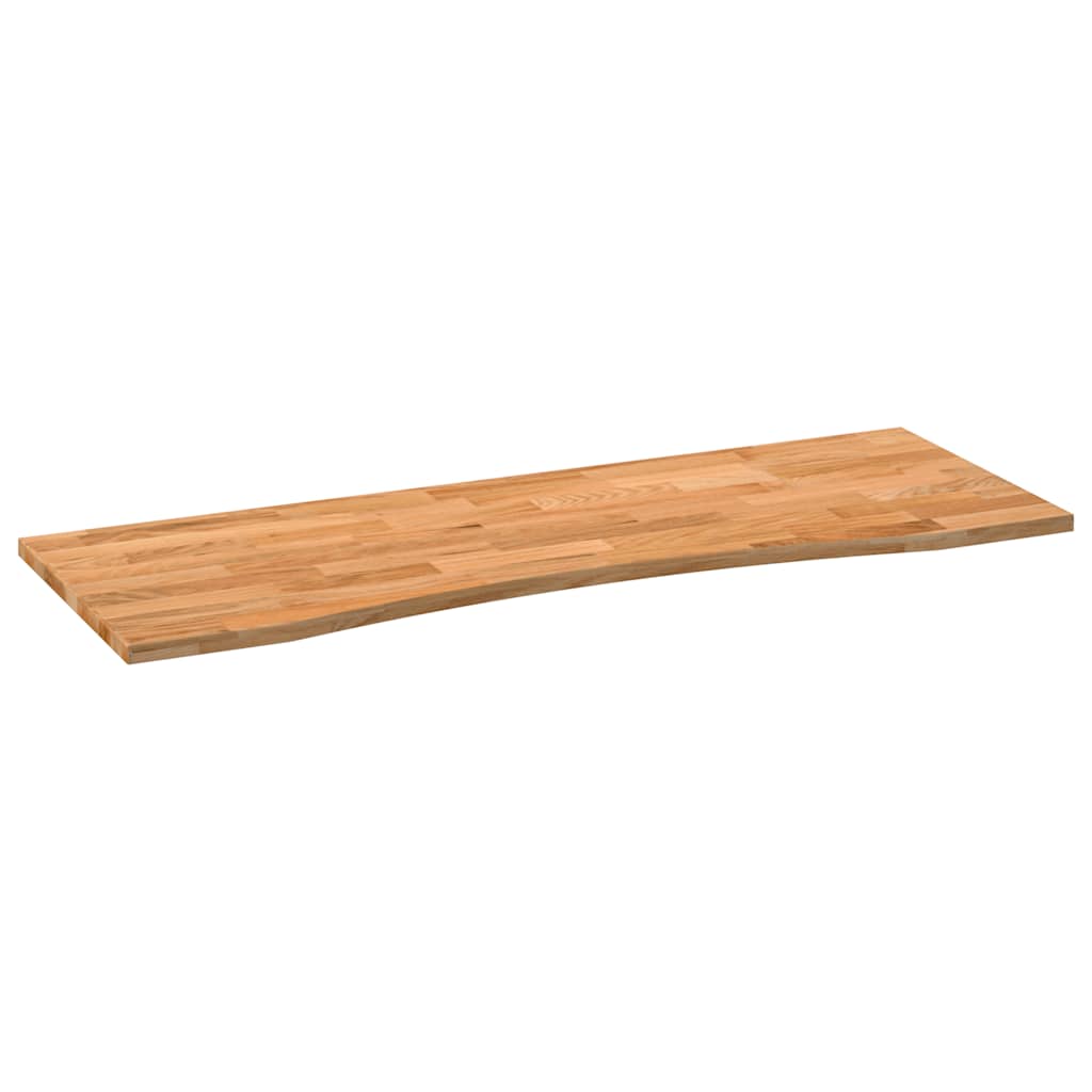 Bureaublad rechthoekig 140x50x2,5 cm eikenhout lichtbruin is nu te koop bij PeponiXL, paradijselijk wonen!