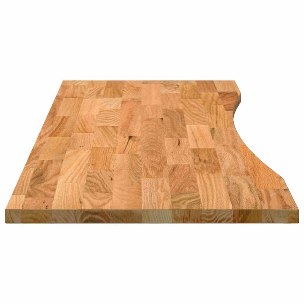 Bureaublad rechthoekig 140x50x2,5 cm eikenhout lichtbruin is nu te koop bij PeponiXL, paradijselijk wonen!