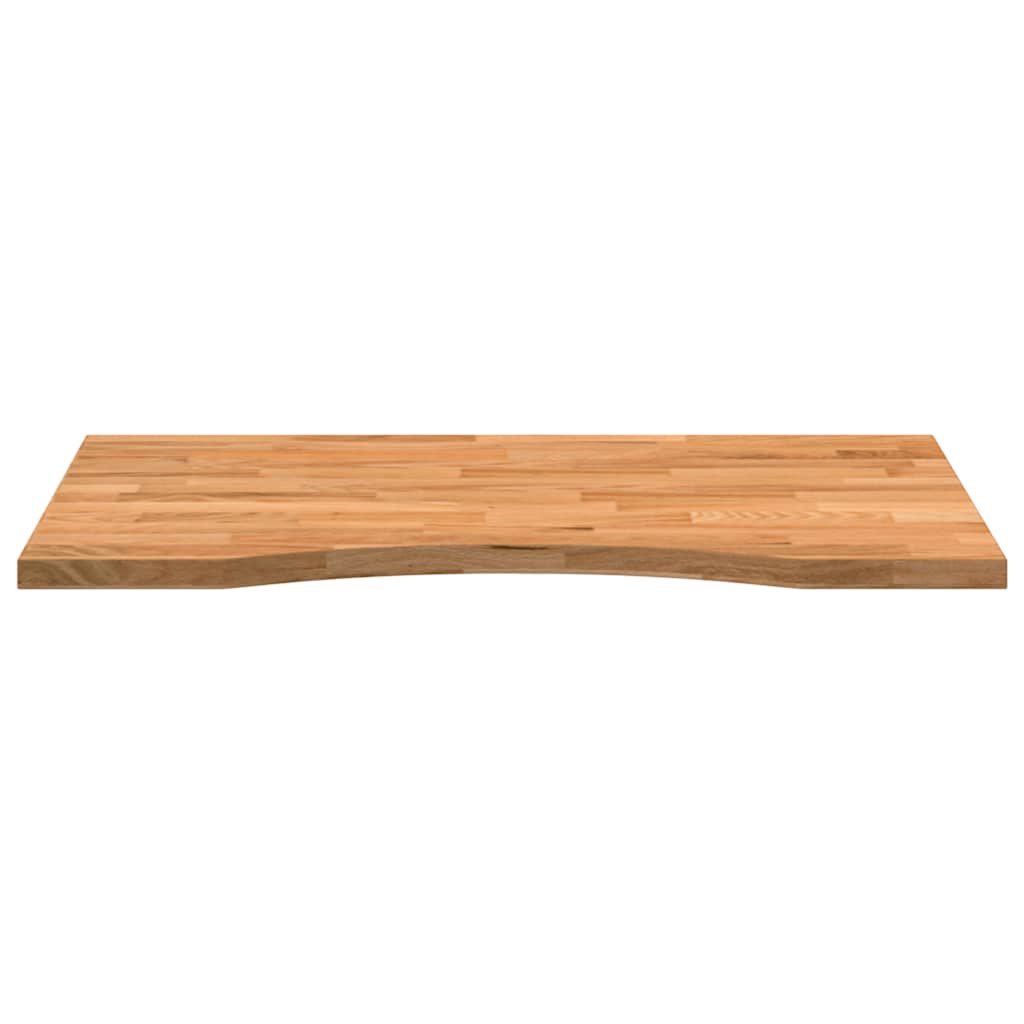 Bureaublad rechthoekig 80x60x2,5cm massief eikenhout lichtbruin is nu te koop bij PeponiXL, paradijselijk wonen!