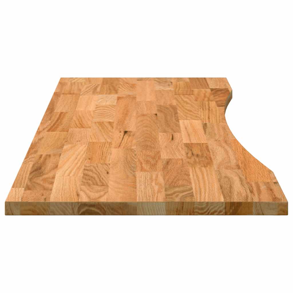 Bureaublad rechthoekig 140x60x2,5 cm eikenhout lichtbruin is nu te koop bij PeponiXL, paradijselijk wonen!