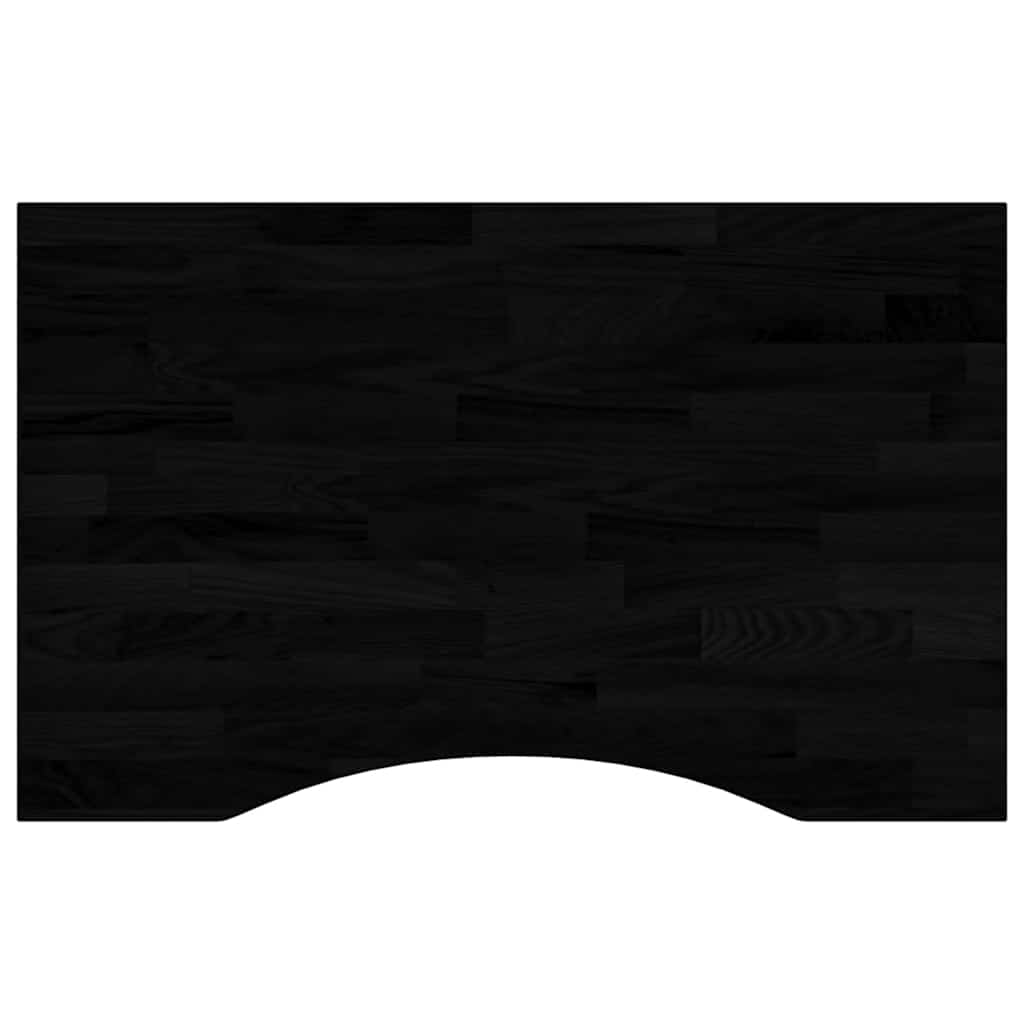 Bureaublad rechthoekig 80x50x2,5 cm eikenhout donkerbruin is nu te koop bij PeponiXL, paradijselijk wonen!