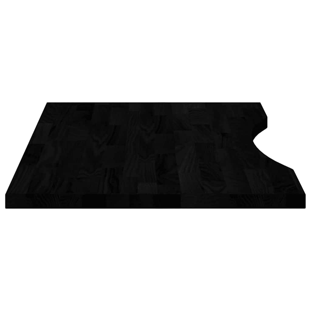 Bureaublad rechthoekig 80x50x2,5 cm eikenhout donkerbruin is nu te koop bij PeponiXL, paradijselijk wonen!