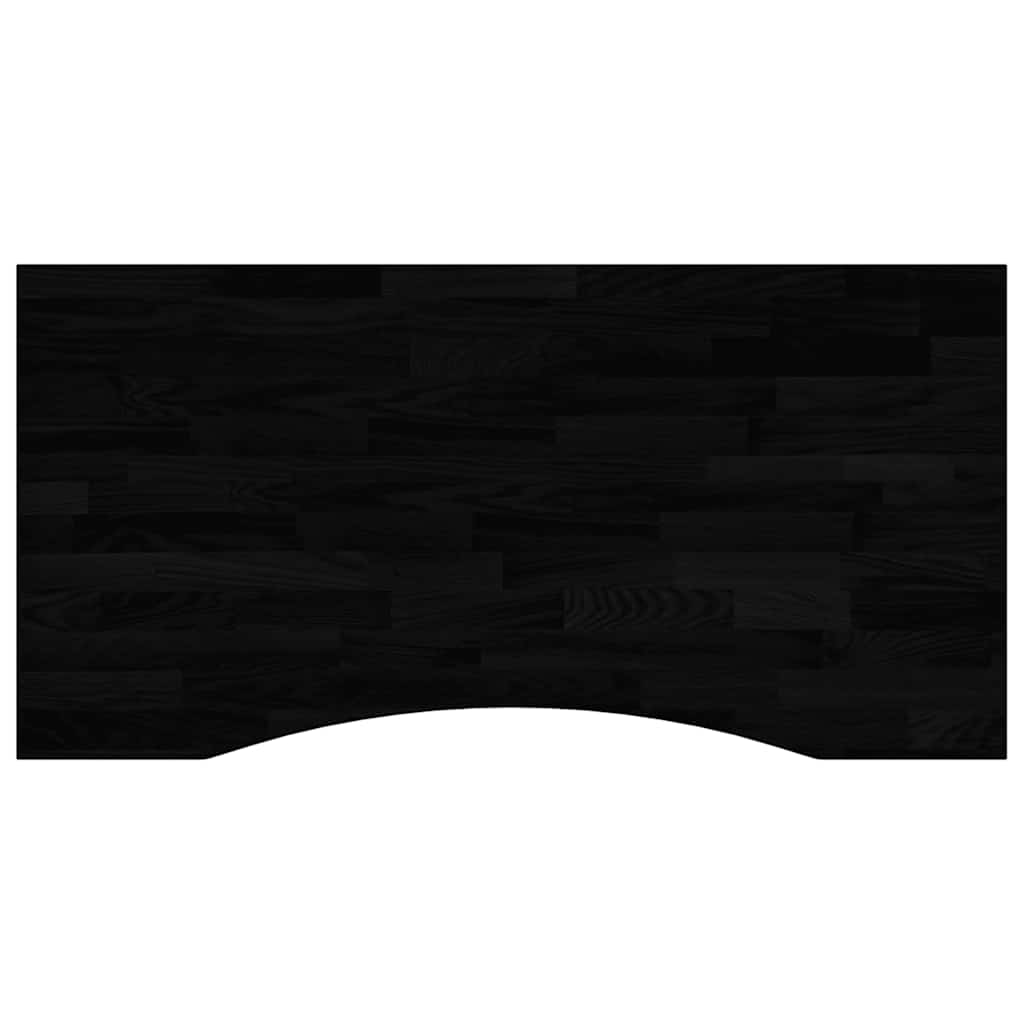 Bureaublad rechthoekig 100x50x2,5 cm eikenhout donkerbruin is nu te koop bij PeponiXL, paradijselijk wonen!