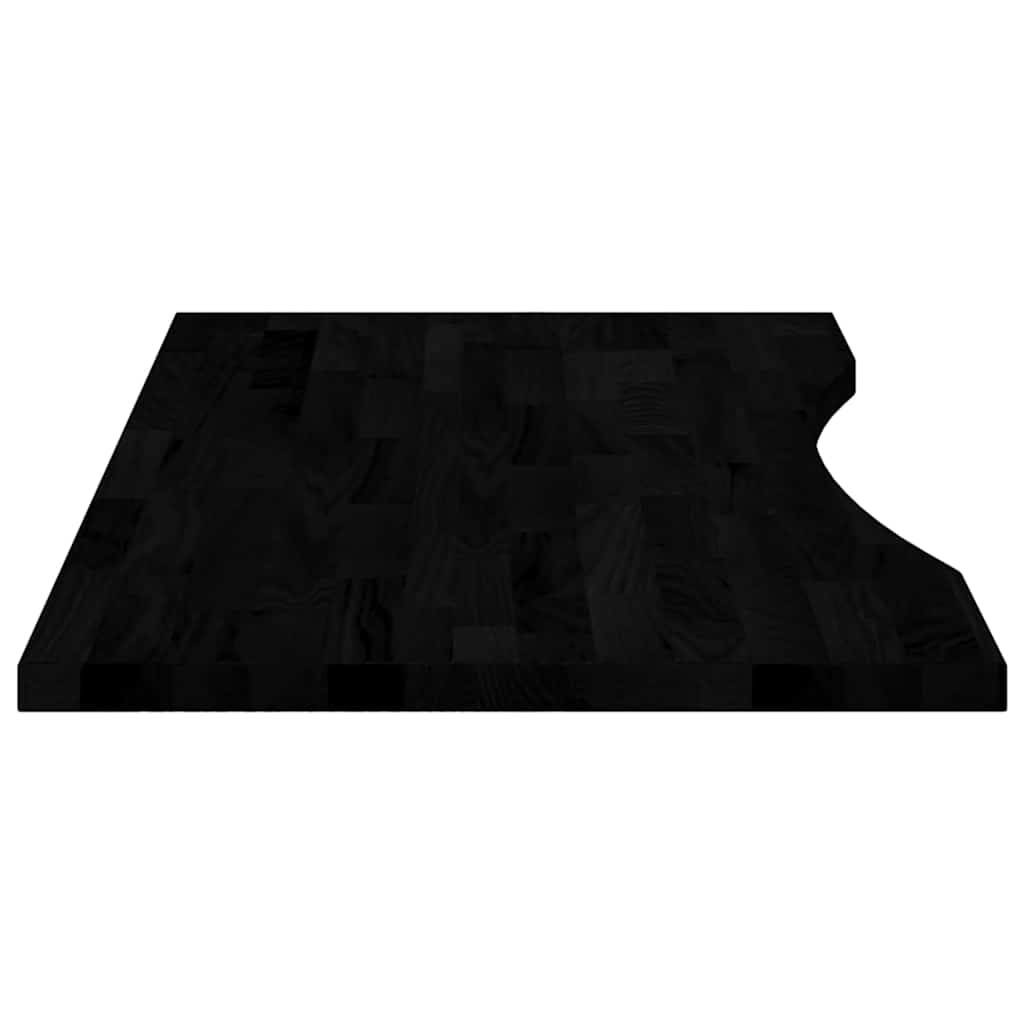 Bureaublad rechthoekig 100x50x2,5 cm eikenhout donkerbruin is nu te koop bij PeponiXL, paradijselijk wonen!