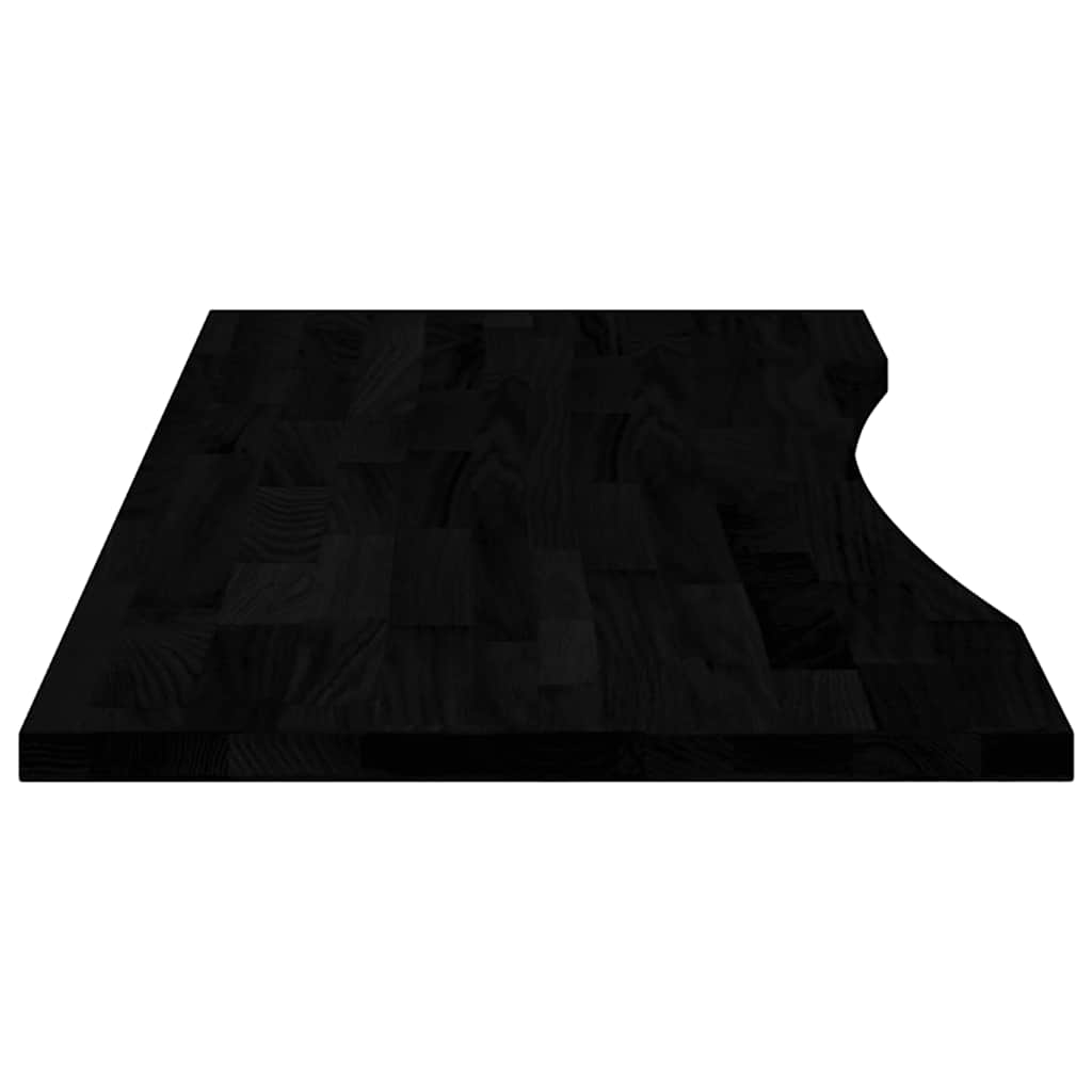 Bureaublad rechthoekig 120x50x2,5 cm eikenhout donkerbruin is nu te koop bij PeponiXL, paradijselijk wonen!