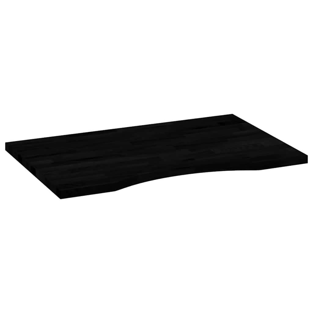 Bureaublad rechthoekig 80x60x2,5 cm eikenhout donkerbruin is nu te koop bij PeponiXL, paradijselijk wonen!
