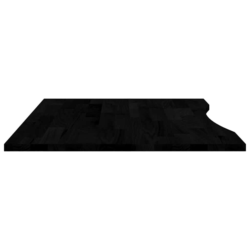 Bureaublad rechthoekig 100x80x2,5 cm eikenhout donkerbruin is nu te koop bij PeponiXL, paradijselijk wonen!