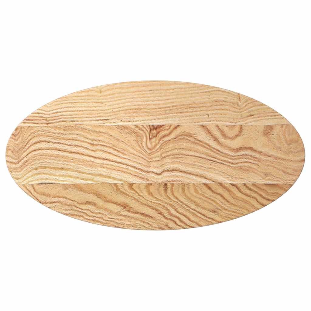 Tafelblad 80x40x2 cm ovaal massief eikenhout is nu te koop bij PeponiXL, paradijselijk wonen!