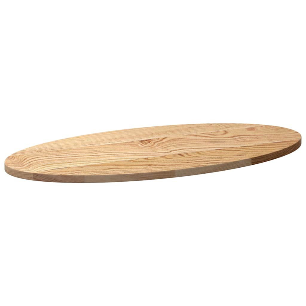 Tafelblad 80x40x2 cm ovaal massief eikenhout is nu te koop bij PeponiXL, paradijselijk wonen!