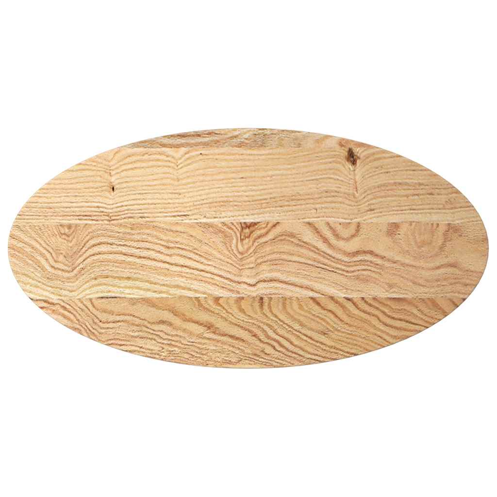 Tafelblad 100x50x2 cm ovaal massief eikenhout is nu te koop bij PeponiXL, paradijselijk wonen!