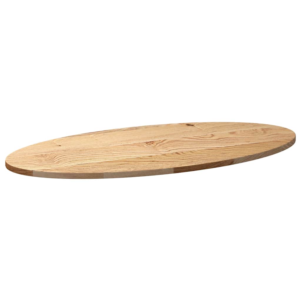 Tafelblad 100x50x2 cm ovaal massief eikenhout is nu te koop bij PeponiXL, paradijselijk wonen!