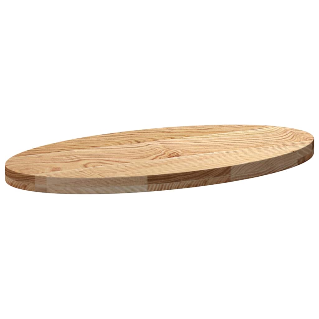 Tafelblad 80x40x4 cm ovaal massief eikenhout is nu te koop bij PeponiXL, paradijselijk wonen!