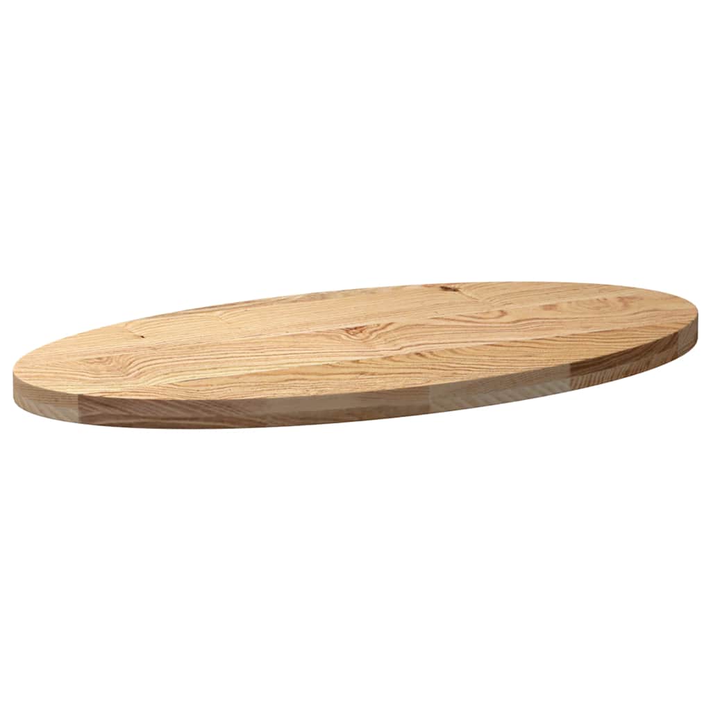 Tafelblad 100x50x4 cm ovaal massief eikenhout is nu te koop bij PeponiXL, paradijselijk wonen!