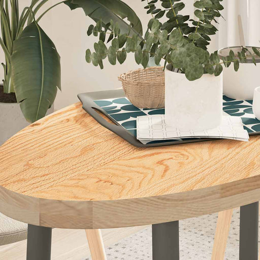 Tafelblad 100x50x4 cm ovaal massief eikenhout is nu te koop bij PeponiXL, paradijselijk wonen!