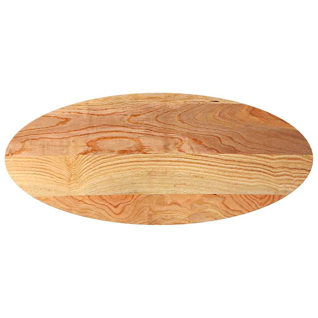 Tafelblad 140x60x2 cm ovaal massief eikenhout lichtbruin is nu te koop bij PeponiXL, paradijselijk wonen!