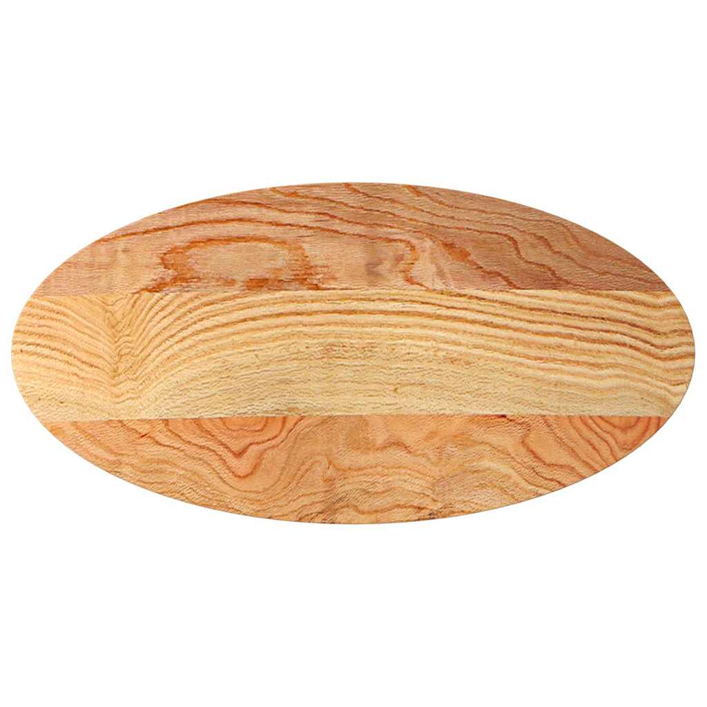 Tafelblad 100x50x4 cm ovaal massief eikenhout lichtbruin is nu te koop bij PeponiXL, paradijselijk wonen!