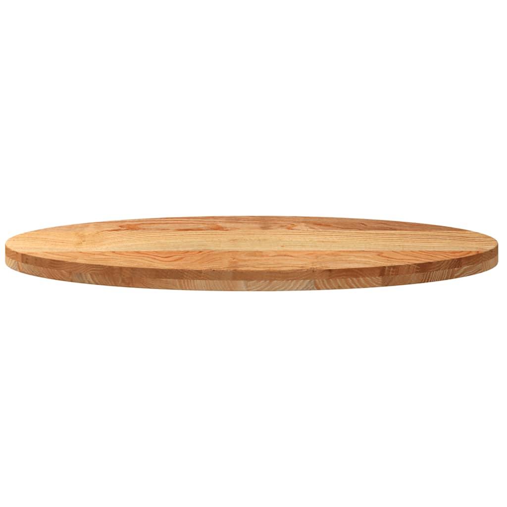 Tafelblad 100x50x4 cm ovaal massief eikenhout lichtbruin is nu te koop bij PeponiXL, paradijselijk wonen!