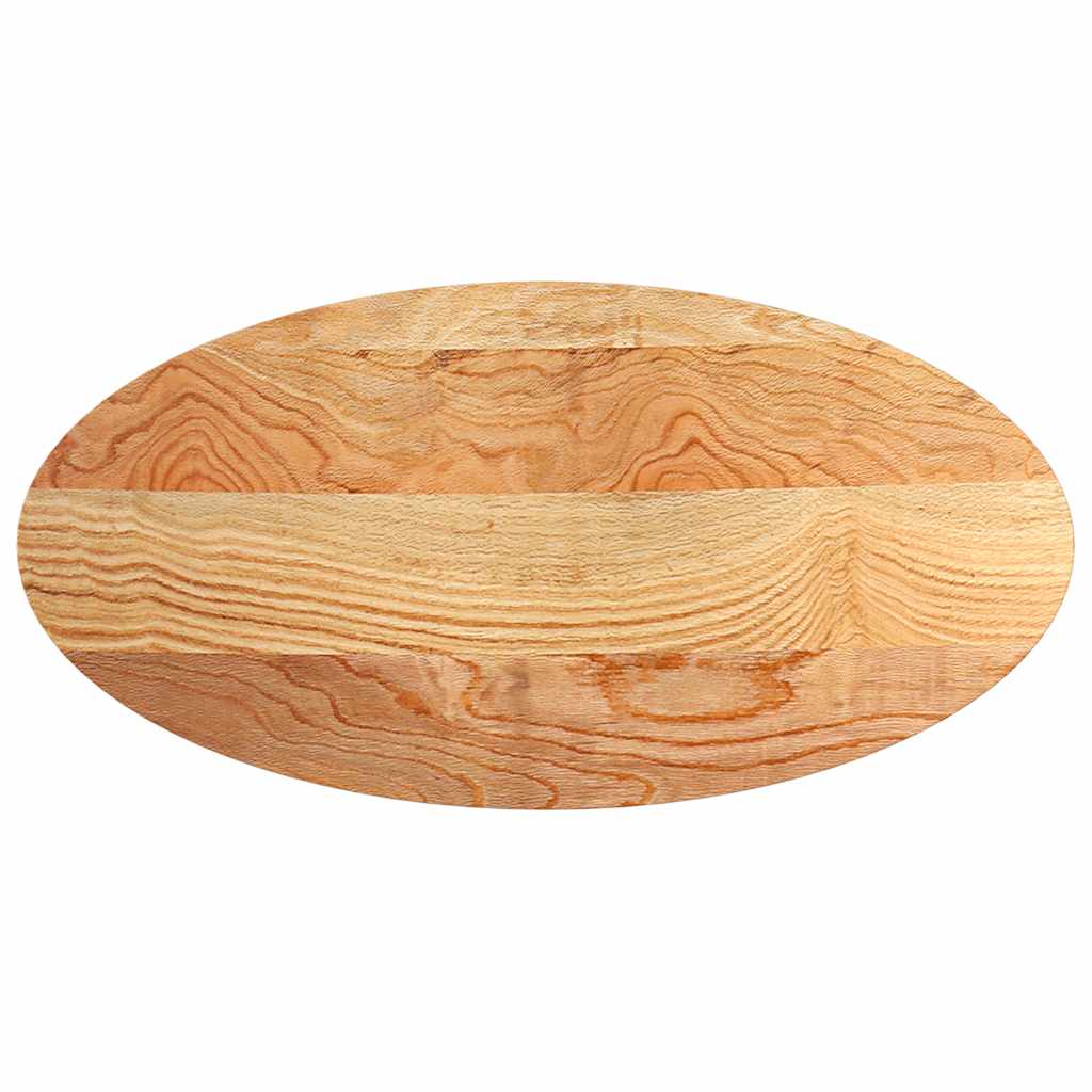 Tafelblad 120x60x4 cm ovaal massief eikenhout lichtbruin is nu te koop bij PeponiXL, paradijselijk wonen!