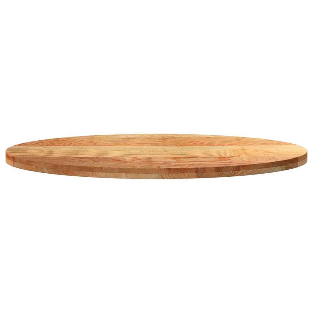 Tafelblad 120x60x4 cm ovaal massief eikenhout lichtbruin is nu te koop bij PeponiXL, paradijselijk wonen!