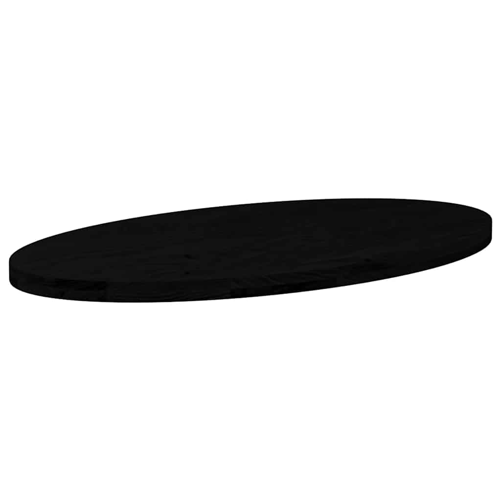Tafelblad 100x50x4 cm ovaal massief eikenhout donkerbruin is nu te koop bij PeponiXL, paradijselijk wonen!