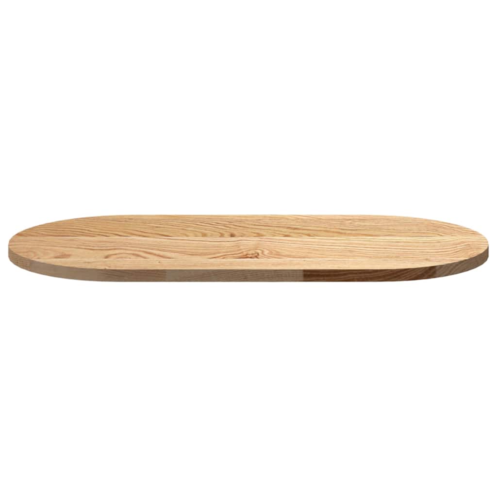 Tafelblad 80x40x2 cm ovaal massief eikenhout is nu te koop bij PeponiXL, paradijselijk wonen!