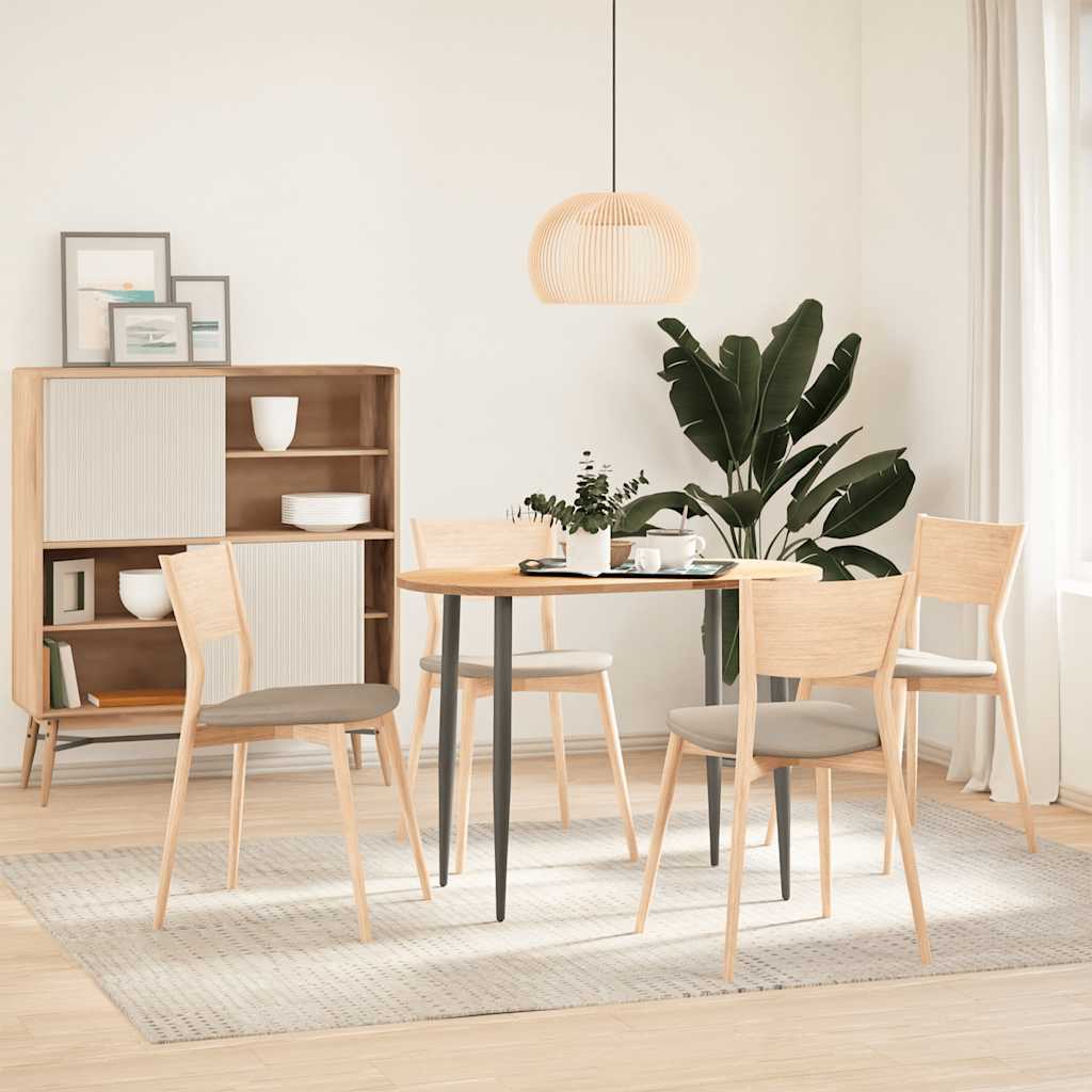 Tafelblad 100x50x2 cm ovaal massief eikenhout is nu te koop bij PeponiXL, paradijselijk wonen!