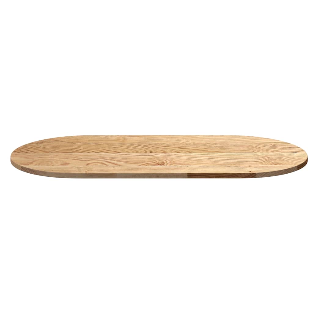 Tafelblad 120x60x2 cm ovaal massief eikenhout is nu te koop bij PeponiXL, paradijselijk wonen!