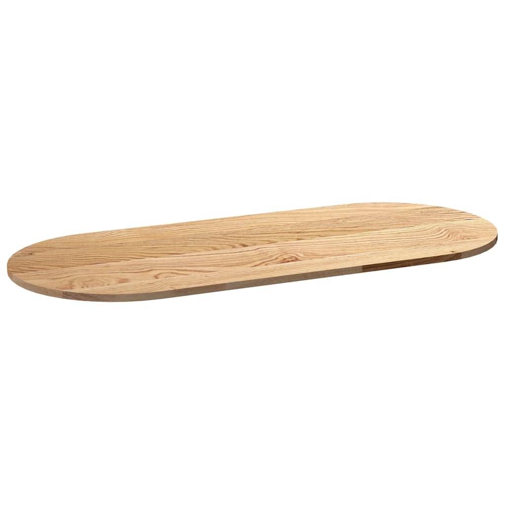 Tafelblad 140x60x2 cm ovaal massief eikenhout is nu te koop bij PeponiXL, paradijselijk wonen!