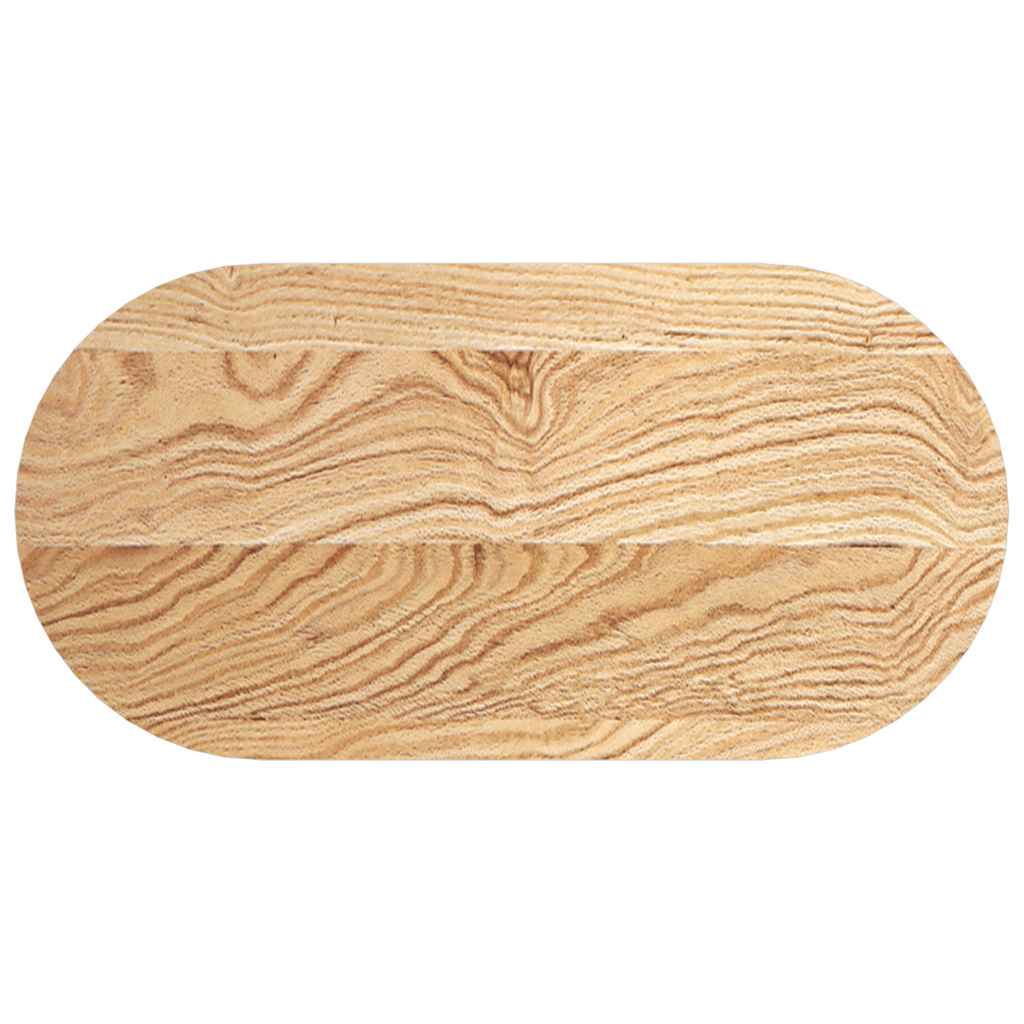 Tafelblad 80x40x4 cm ovaal massief eikenhout is nu te koop bij PeponiXL, paradijselijk wonen!
