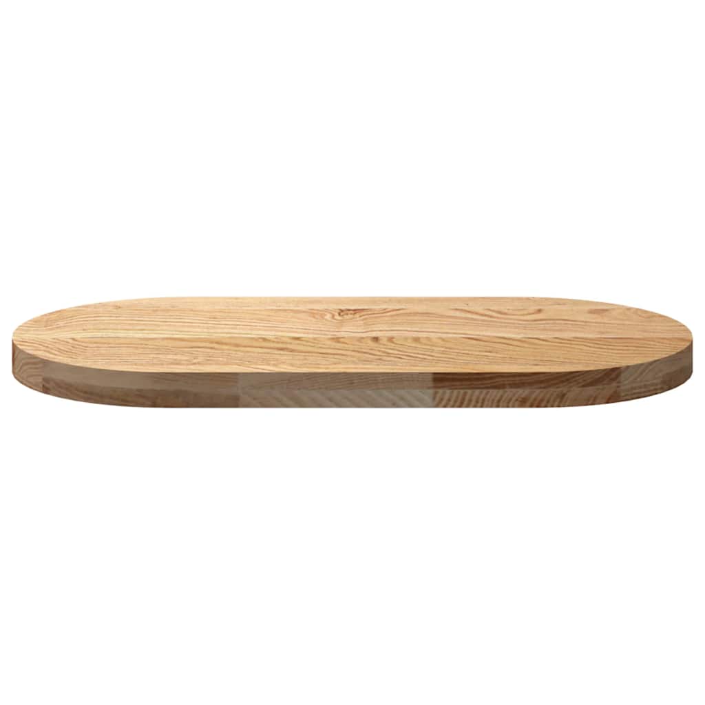 Tafelblad 80x40x4 cm ovaal massief eikenhout is nu te koop bij PeponiXL, paradijselijk wonen!