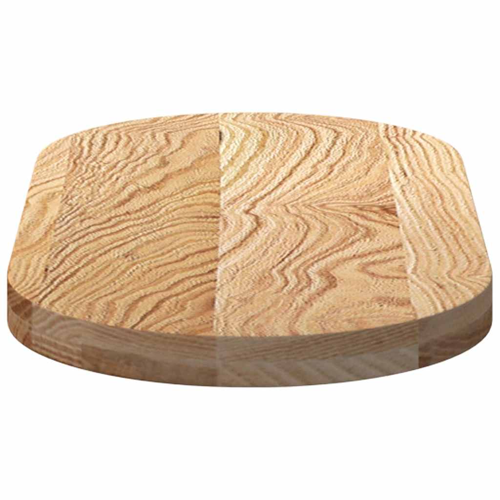 Tafelblad 80x40x4 cm ovaal massief eikenhout is nu te koop bij PeponiXL, paradijselijk wonen!
