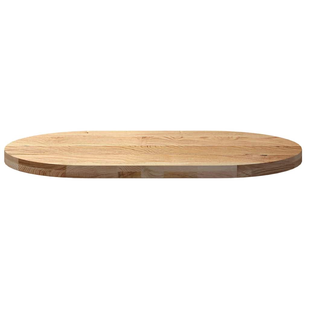 Tafelblad 100x50x4 cm ovaal massief eikenhout is nu te koop bij PeponiXL, paradijselijk wonen!