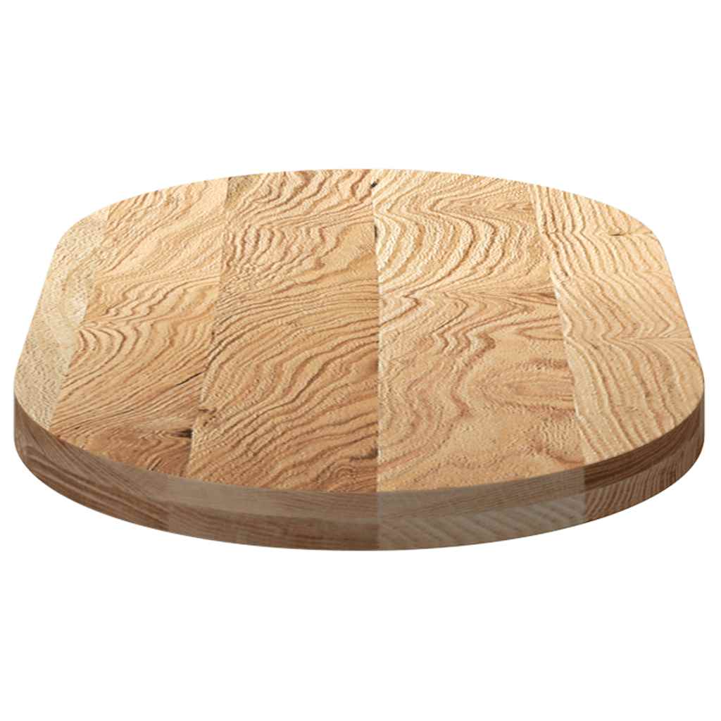 Tafelblad 100x50x4 cm ovaal massief eikenhout is nu te koop bij PeponiXL, paradijselijk wonen!
