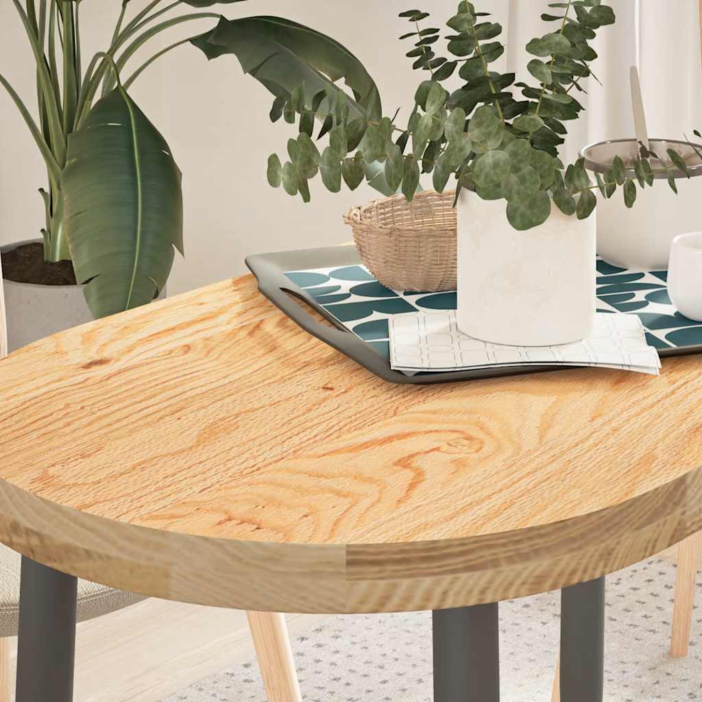 Tafelblad 100x50x4 cm ovaal massief eikenhout is nu te koop bij PeponiXL, paradijselijk wonen!