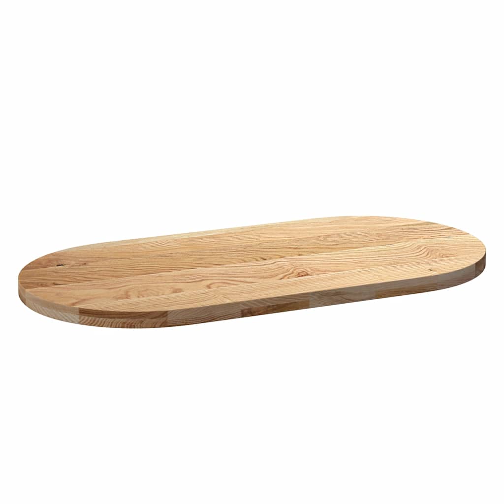Tafelblad 120x60x4 cm ovaal massief eikenhout is nu te koop bij PeponiXL, paradijselijk wonen!