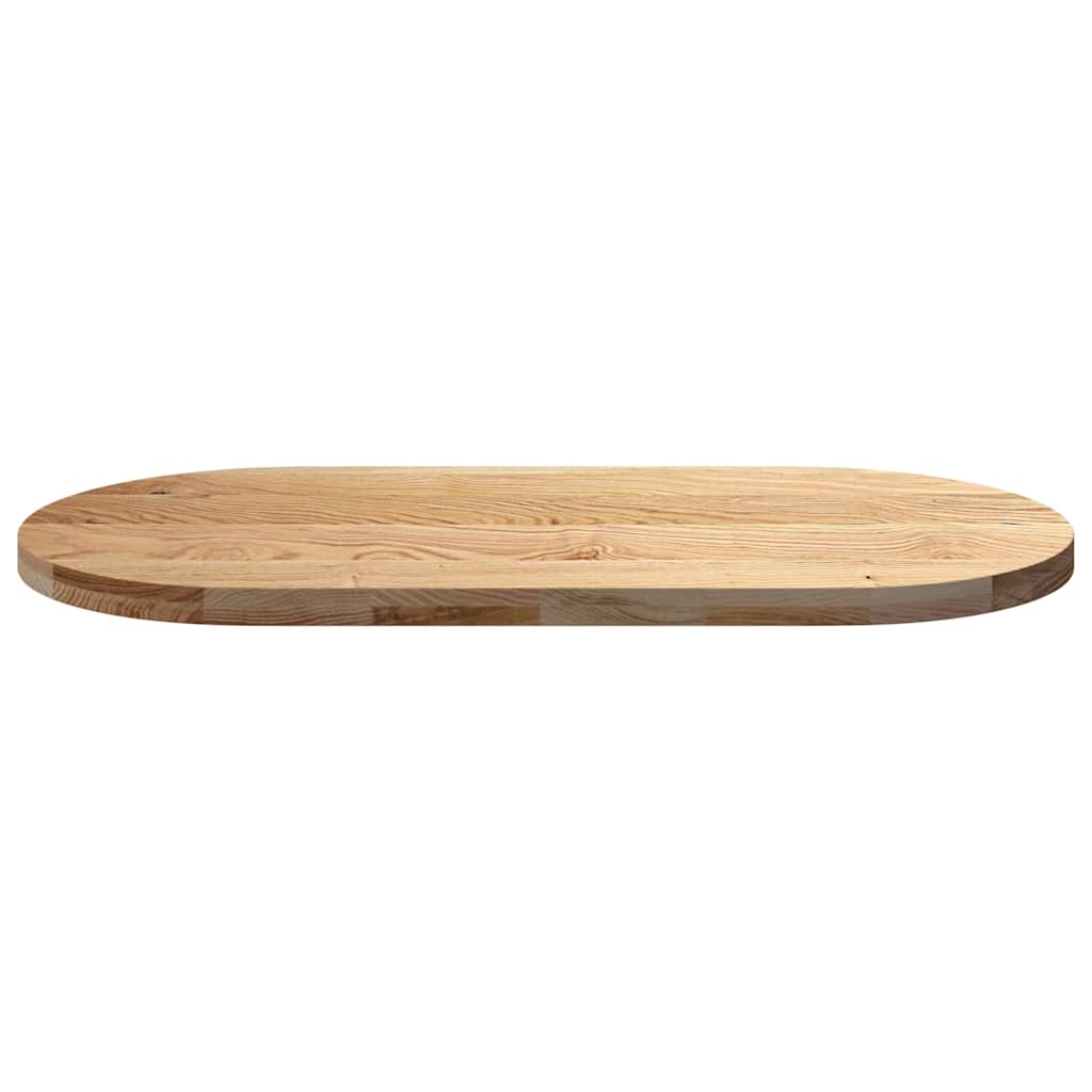 Tafelblad 120x60x4 cm ovaal massief eikenhout is nu te koop bij PeponiXL, paradijselijk wonen!