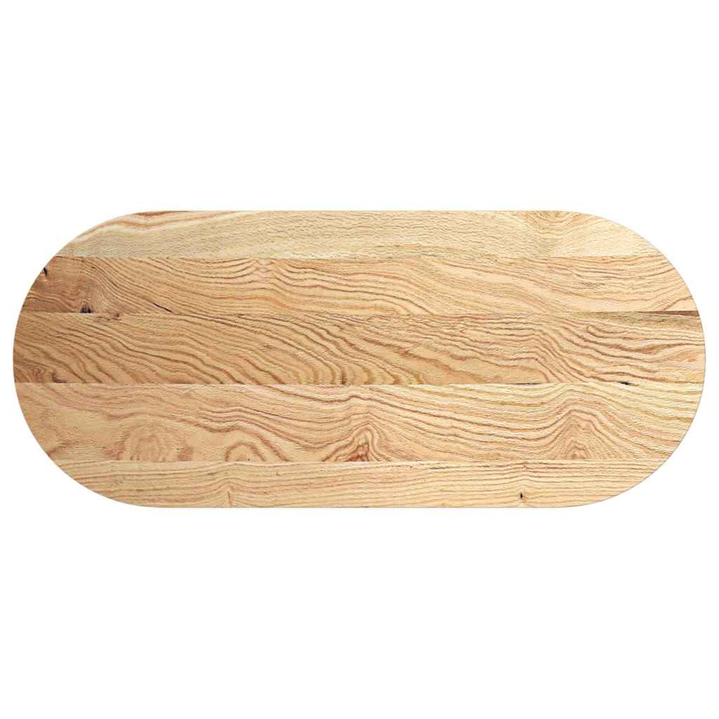 Tafelblad 140x60x4 cm ovaal massief eikenhout is nu te koop bij PeponiXL, paradijselijk wonen!